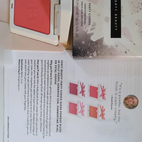 Fenty Blush, KVD Mascara, Aceology Lip Scrub, Maracuja, Vanilla Oil & Perfume - Picture 2 of 7